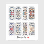 Sticker Onglets de chat pour journaling (Feuille)