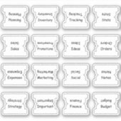 Sticker Onglets de l'index des affaires Séparateurs de cla (Devant)