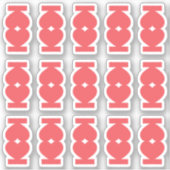 Sticker Onglets de séparation de journal en forme de cœur (Devant)