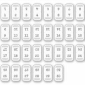 Sticker Onglets séparateurs numériques pliables (Devant)