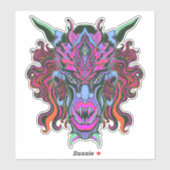 Sticker Oni en colère (Feuille)