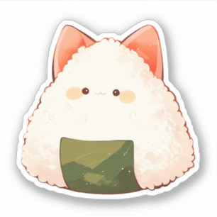 Sticker Onigiri Chat Cute
