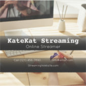 Sticker Online Steamer société véhicule de publicité entre (Devant)