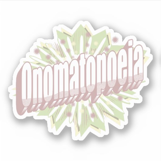 Sticker Onomatopoeia Explosion Anglais (Devant)