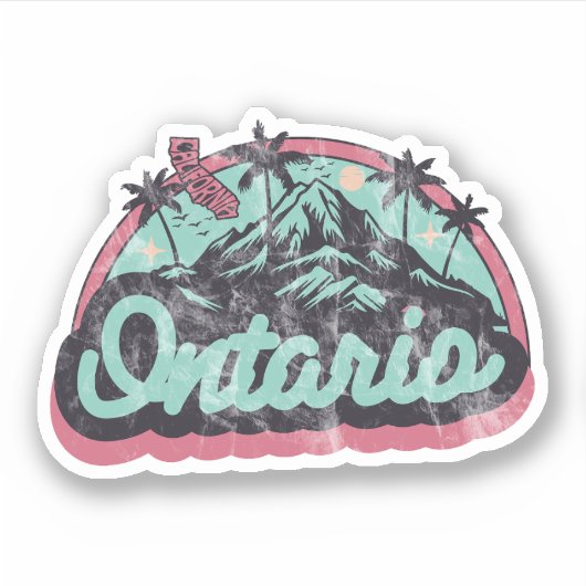 Sticker Ontario, Californie (Devant)