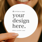 Sticker Ontwerp uploaden 1.5" Rond