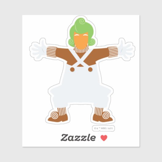 Sticker Oompa Loompa (Feuille)