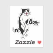 Sticker Oops cat (Feuille)