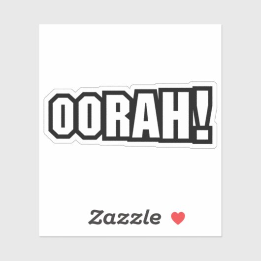 STICKER OORAH ! (Feuille)