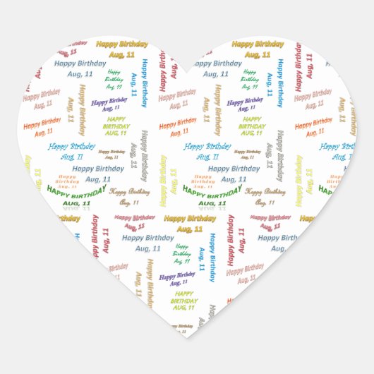 Sticker op 11 augustus (Voorkant)