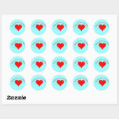 Sticker op dag van de valentijn (Vel)