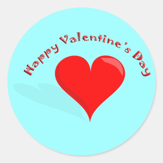 Sticker op dag van de valentijn (Voorkant)