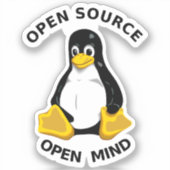 Sticker Open Source Open Mind (Recto)