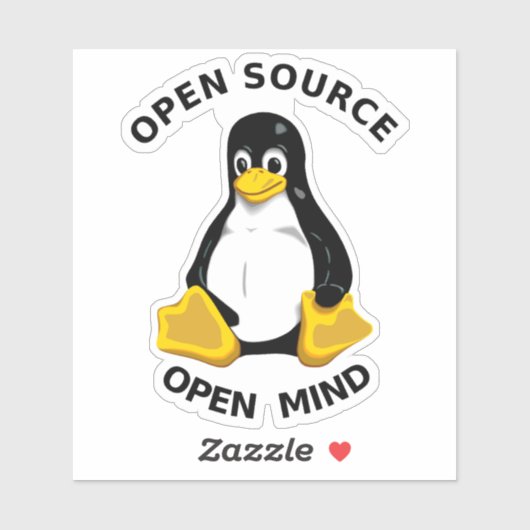 Sticker Open Source Open Mind (Feuille)