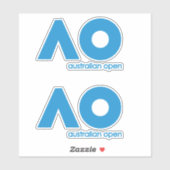 STICKER OPEN-TENNIS AUSTRALIEN (Feuille)