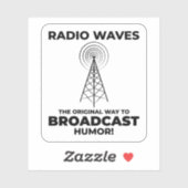 Sticker Opérateur Radio Ham Amateur Drôle Dire (Feuille)