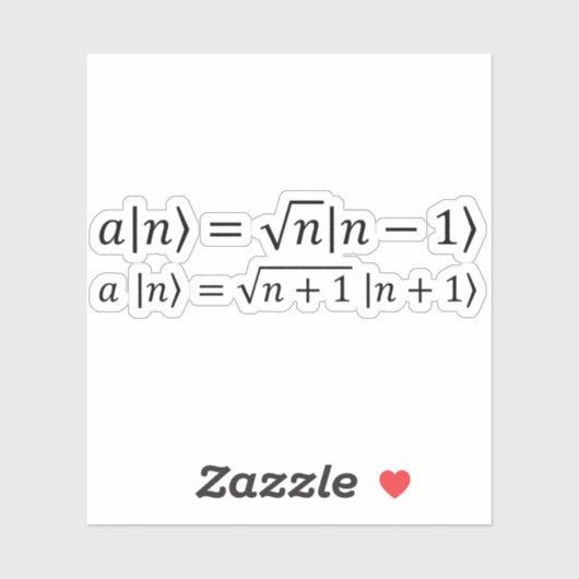 Sticker Opérateurs De Création Et D'Annihilation (Feuille)