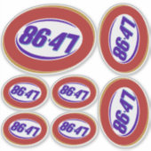 Sticker Opinion politique anti-Trump (Devant)