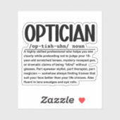 Sticker Opticien (Feuille)