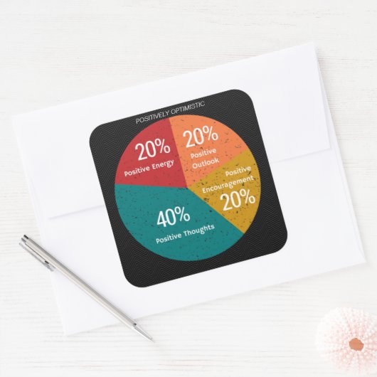 Sticker optimiste positif (Enveloppe)