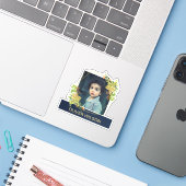 STICKER OR CACTUS SUCCULENT FOLIAGE WREATH PHOTO OVERLAY (Ordinateur portable avec iPhone)