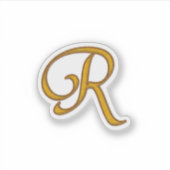 Sticker Or Luxe Monogramme R (Devant)