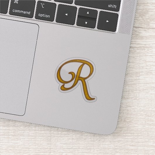 Sticker Or Luxe Monogramme R (Détail)