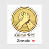 Sticker Or pauvre (Feuille)