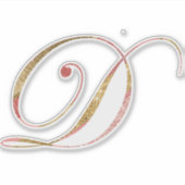 Sticker or rose initial (Devant)