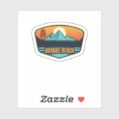 Sticker Orange Beach, Alabama (Feuille)