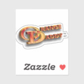 Sticker Orange Daddy 3D (Feuille)