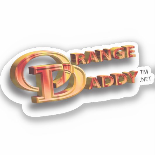 Sticker Orange Daddy 3D (Recto)