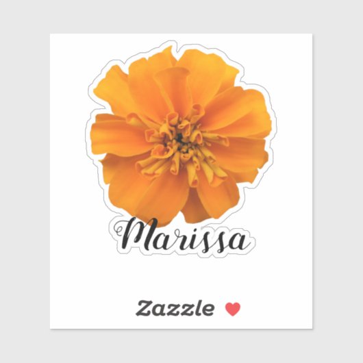 Sticker Orange Marigold (Feuille)