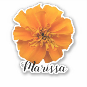 Sticker Orange Marigold Nom