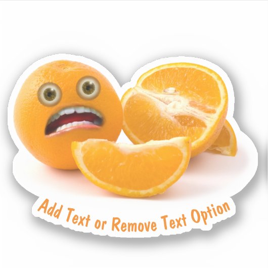 Sticker Orange rayé (Devant)