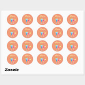 Sticker Orange Summer Mariage (Feuille)