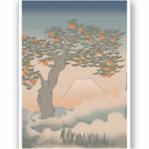 Sticker Oranger du Japon dans la brume