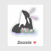 Sticker Orca Bunny de Pâques (Feuille)