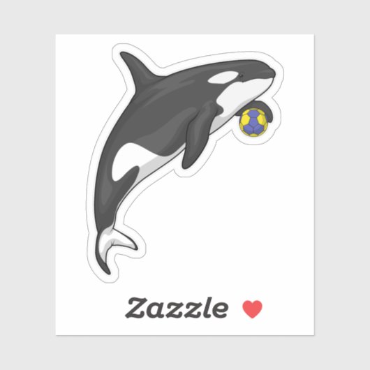 Sticker Orca Handball player Handball (Feuille)