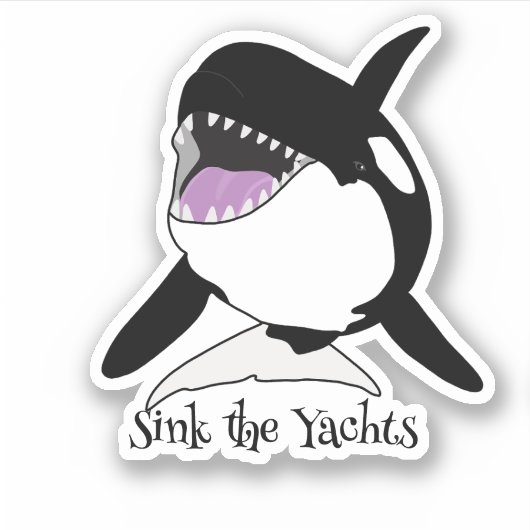 Sticker Orca Killer Whale (Devant)