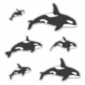 Sticker Orca Killer Whale Set (Devant)