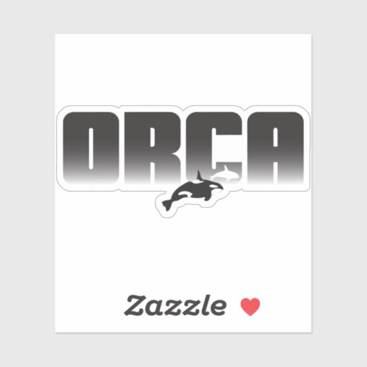 Sticker Orca Whale (Feuille)