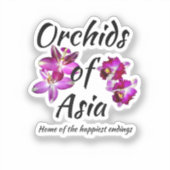 Sticker Orchidées d'Asie (Recto)
