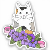 Sticker Ordinateur portable Calico Cat (Recto)