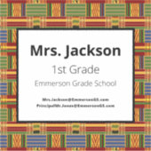 Sticker Ordinateur portable de 1ère année Kente K84 Vinyl (Devant)