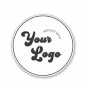 Sticker Ordinateur portable de logo circulaire circulaire  (Devant)