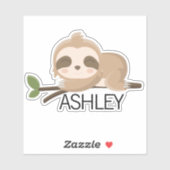 Sticker Ordinateur portable de nom de machine personnalisé (Feuille)