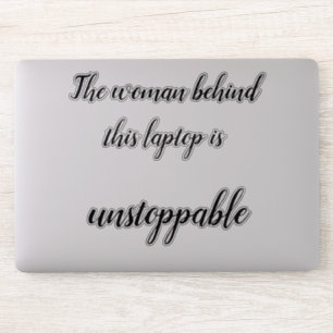 Sticker Ordinateur portable fort de femmes