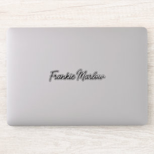 Sticker Ordinateur portable manuscrit stylé