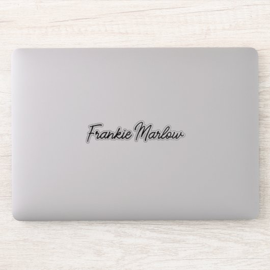 Sticker Ordinateur portable manuscrit stylé (Ordinateur)